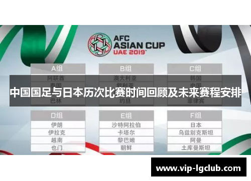中国国足与日本历次比赛时间回顾及未来赛程安排